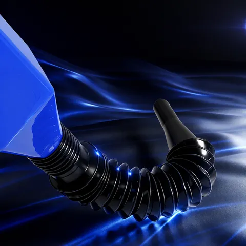 Embudo de Reabastecimiento de Plástico Portátil para Coche y Moto Con Manguera de Extensión Flexible Herramienta de Aceite
