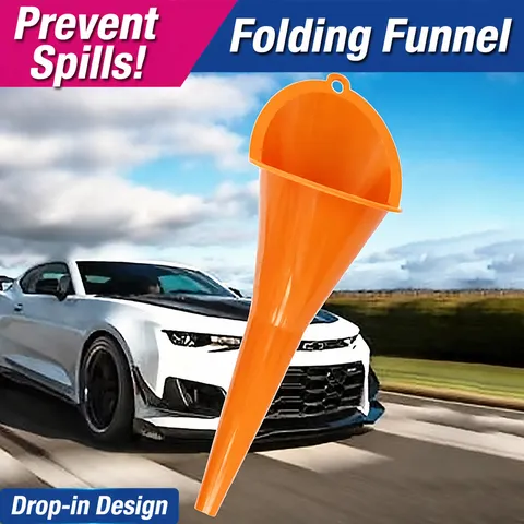 Plastic Long Mouth Funnel Flexible Extension Tube Automotive Refueling Funnel For Car Motorcycle Oil Transfer