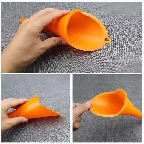 Plastic Long Mouth Funnel Flexible Extension Tube Automotive Refueling Funnel For Car Motorcycle Oil Transfer