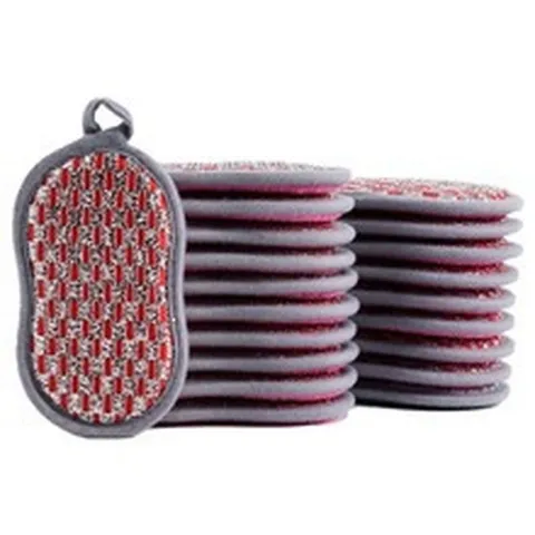 Double Sided Dishwashing Sponge Kitchen Cleaning Scouring Pad Thickened Sponge Wipe Dish Brush Scrub Sponge Tool