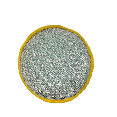 Double-Sided Cleaning Sponge Household Kitchen Dishwashing Scouring Pad Silver Wire Scrubbing Cloth