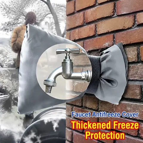 Oxford Cloth Outdoor Faucet Cover Frost Protection Waterproof Insulated Protector Winter Pipe Freeze Prevention Tool