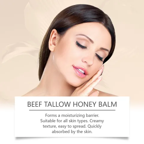 Beef Tallow Honey Balm Deep Moisturizing Face And Body Cream Nourishing Daily Skin Care Natural Moisturizer