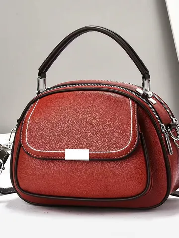 Damen PU Leder Handtasche Mehrfachfach Design Große Kapazität Süße Mädchen Schulter Umhängetasche Nischenstil Handtasche