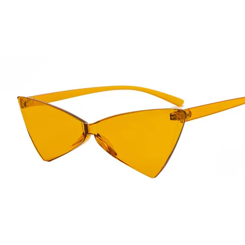 Occhiali da Sole a Triangolo Integrati Lente Oceanica Pezzo Unico Protezione UV d'Avanguardia Geometrici Per Uomo Donna Festa Occhiali da Sole alla Moda