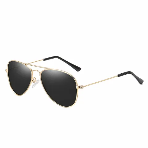 Occhiali da Sole Aviator in Metallo Polarizzati per Bambini Retro Classico Pilota per Ragazzi e Ragazze UV400 Occhiali Outdoor