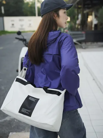 Bolso de Hombro Unisex Estilo Motocicleta Viaje Yoga Deportes Bolso Messenger Gran Capacidad Tela Oxford Impermeabile Crossbody