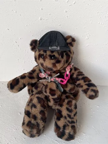 Süßer Weicher Plüsch Leopard Bär Rucksack Für Kinder Japanisch Koreanischer Fauler Stil Cartoon Tier Puppe Kleiner Tagesrucksack Casual Schultasche