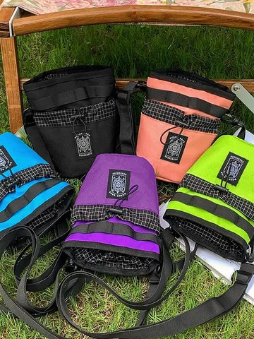 Bolso Bombonera Pequeño Cruzado de Tela Oxford Unisex Streetwear Color de Contraste Cuadros Empalme Bolso de Mensajero para Viajes Diarios
