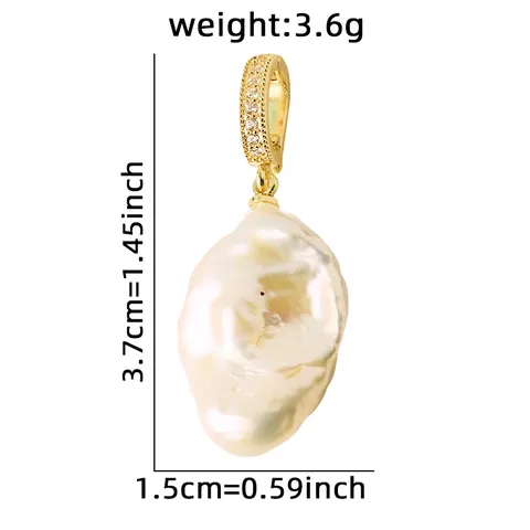 Original Vintage Barock Künstliche Perle Anhänger Ohne Kette Abnehmbare Schließe Kupfer Strass Pullover Kette Schmuck Zubehör Für Damen