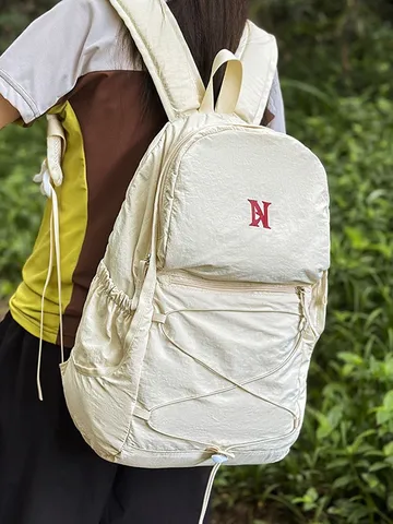 Outdoor Wandern Kordelzug Rucksack Einfacher Leichter Nylon Daypack Große Kapazität Reise Rucksack Für Damen Und Herren