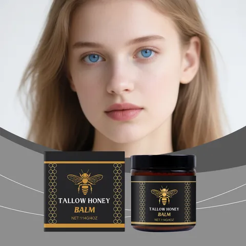 Organic Beef Tallow Honey Balm Deep Moisturizing Face And Body Cream Nourishing Natural Skincare For Dry Skin Care