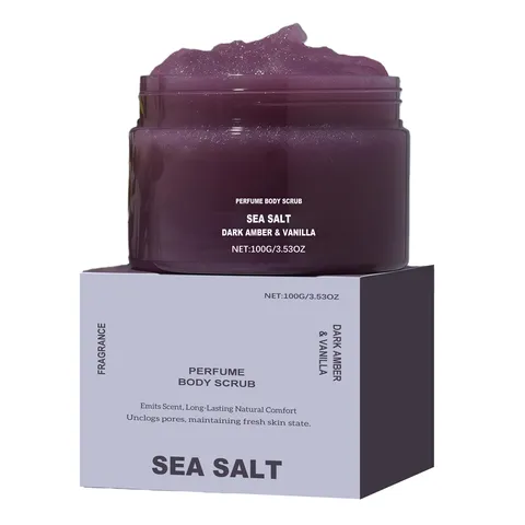 Scrub Sώματος Θαλασσινό Αλάτι Άμπερ Βανίλια Ήπια Απολέπιση Ενυδατική Θρεπτική Φροντίδα Δέρματος