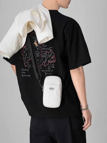 Minimalist Crossbody Bag Fashion Sports Travel Commuting Men Women Mobile Phone Change Purse Polyester Shoulder Messenger Bag