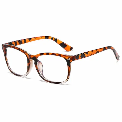Gafas de Lectura Anti Luz Azul Unisex Cuadrado Vintage Montura de PC Lente de Resina Gafas Con Remaches de Metal para Oficina Diario