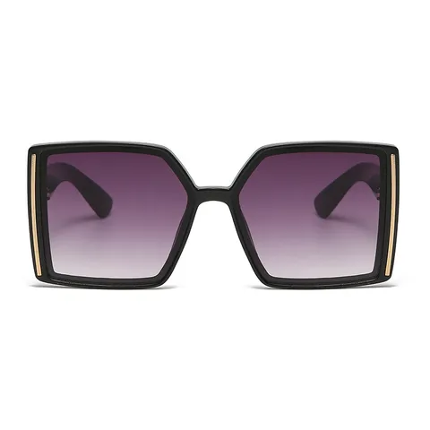 Gafas De Sol Cuadradas Sobredimensionadas Para Mujer Moda Europea Lentes Degradadas De Dos Tonos Protección UV400 Elegantes Gafas Con Montura De PC Para Viaje Fiesta Aire Libre