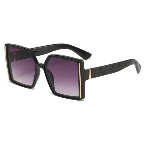 Gafas De Sol Cuadradas Sobredimensionadas Para Mujer Moda Europea Lentes Degradadas De Dos Tonos Protección UV400 Elegantes Gafas Con Montura De PC Para Viaje Fiesta Aire Libre
