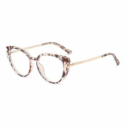 Retro Cat Eye Blue Light Blocking Glasses TR90 Metal Frame Spring Hinge Eyewear For Men Women Fashion Computer Optical Goggles
