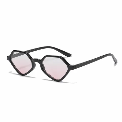 Lunettes de Soleil Géométriques Triangle Petite Monture Mode Personnalité UV400 PC AC pour Hommes Femmes Hip Hop Tendance