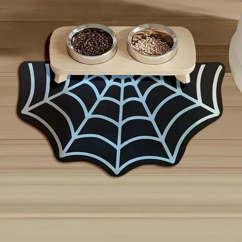 Halloween Spinnennetz Haustier Tischset Saugfähiges Schnelltrocknendes Antirutschmatte Wasserdichte Bodenmatte Für Zuhause Küche Bad