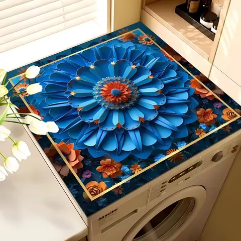 Diatomaceous Earth Washing Machine Cover Mat Water Absorbing Quick Drying Dustproof Pad For Refrigerator Microwave