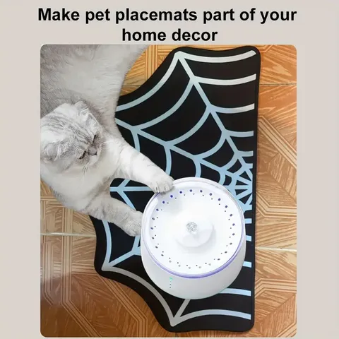 Halloween Spinnennetz Haustier Tischset Saugfähiges Schnelltrocknendes Antirutschmatte Wasserdichte Bodenmatte Für Zuhause Küche Bad