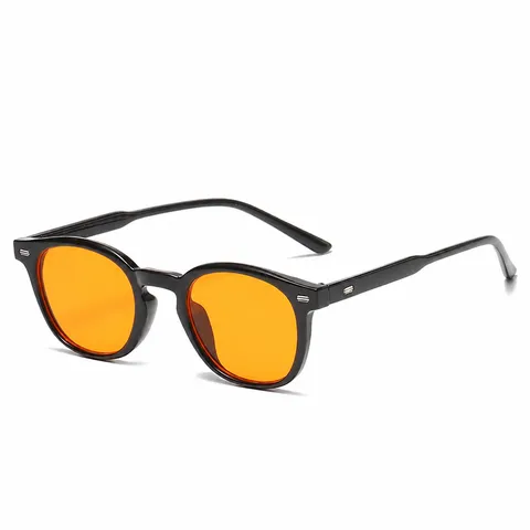 Occhiali da Sole Rotondi Retrò per Uomo Donna Protezione UV400 Anti Luce Blu Occhiali alla Moda Chic Minimalisti