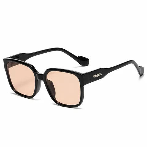 Gafas de Sol Cuadradas Oversized para Mujeres Hombres Moda Montura Completa Plástico Anti Luz Azul Gafas Estilo Coreano Protección Solar al Aire Libre