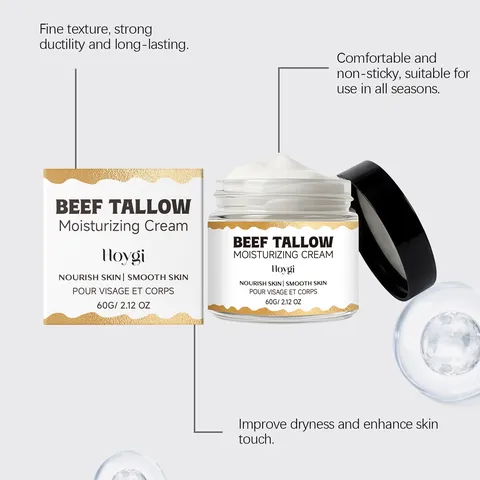 Crema Hidratante de Sebo de Res Natural Crema de Cuidado de Piel Hidratante y Nutritiva para Cara y Cuerpo Cuidado Diario