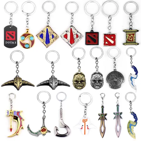 Alloy Gaming Weapon Model Keychain Metal Key Ring Creative Backpack Pendant Jewelry Accessories For Fans