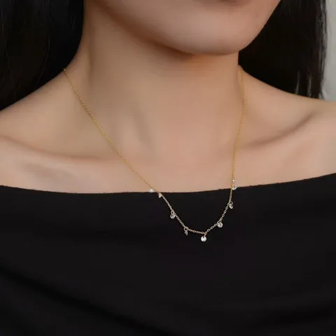 925 Sterling Silver Gypsophila Zirconia Necklace For Women Dainty Luxury Small Design Clavicle Chain High-End Jewelry Gift
