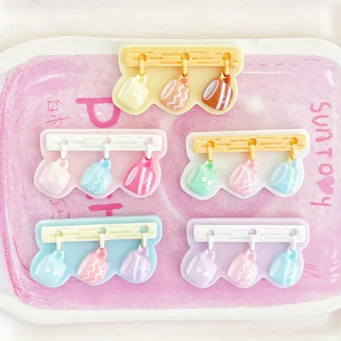 Miniatuur Hars Koffiekopje Muurhangende Rack DIY Accessoires Voor Haarklem Oortelefoonhoesje Schoendecor Sleutelhanger Sieraden Maken Hangers