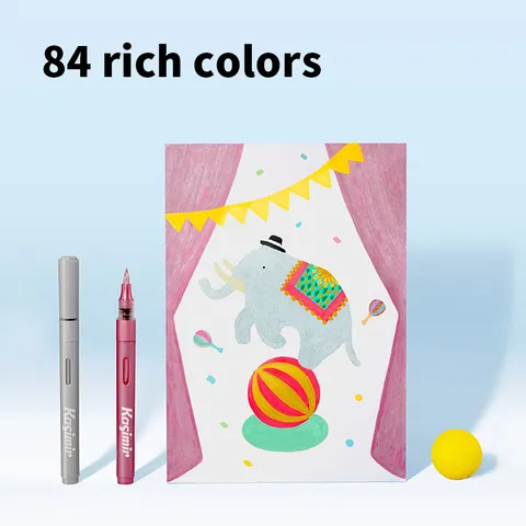 Professionelle Flüssigsystem Flexible Pinselspitze Kunst Marker Set Lebendige Farben Nicht Durchblutende Aquarell Malstifte Für Schüler Künstler Graffiti Zeichnen Basteln