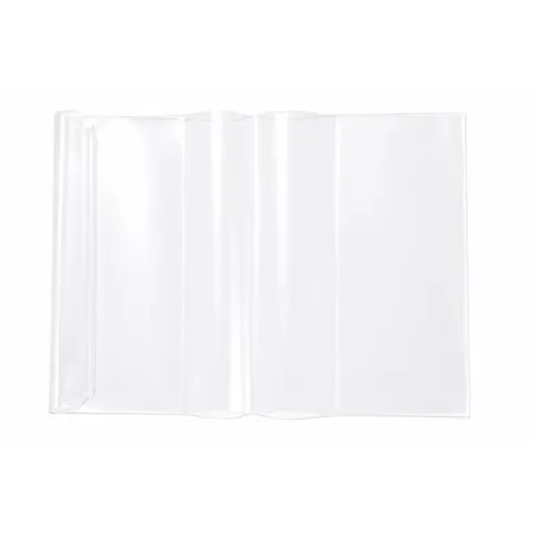 Protège-Livre Transparent en PVC Housse de Protection Imperméable pour Manuels Scolaires Largeur Réglable
