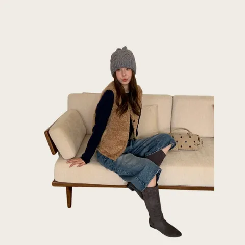 Damen Wollmischung Zopfmuster Beanie Mütze Mit Süßer Schleife Warm Herbst Winter Koreanischer Stil Gestrickte Totenkopfmütze