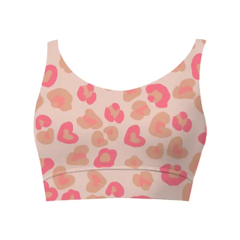 Women's Casual Cropped Tank Top Summer U-Neck Printed Camisole Vest