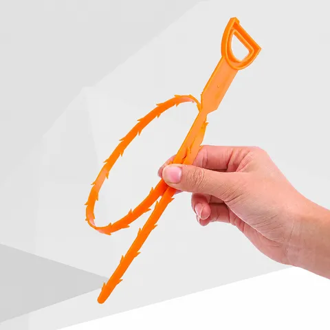 Desatascador de Tuberías de Plástico Herramienta Limpiadora de Pelo Cepillo Flexible para Fregadero Baño Cocina