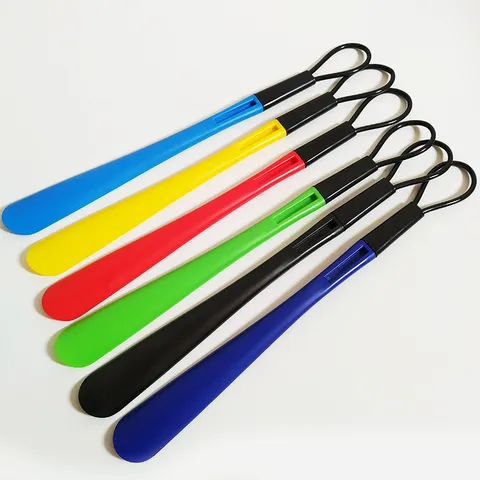 Multi-Color Plastic Shoe Horn Long Handled Lazy Shoe Helper Assist Tool For Elderly Pregnant Women