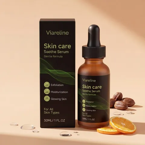Viareline Beruhigendes Gesichtsserum Vitamin C Feuchtigkeitsspendendes Sanftes Ätherisches Öl Für Alle Hauttypen Tägliche Hautpflege