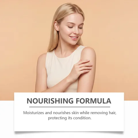 Gentle Hair Removal Cream For Women Painless Smooth Skin Moisturizing Body Hair Remover Cream With Scraper