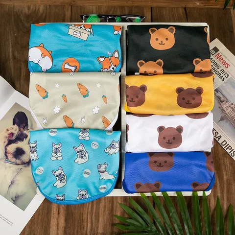 Zomer Dunne Ademende Huisdier Honden Vest Mesh Tanktop Schattige Cartoon Print Puppy Kleding Voor Kleine Honden Katten
