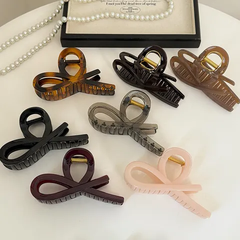 Molla per Capelli in Acrilico Croce Cavità Fermi per Capelli Molla Squalo Accessori Styling per Donne Ragazze Gioielli Capelli