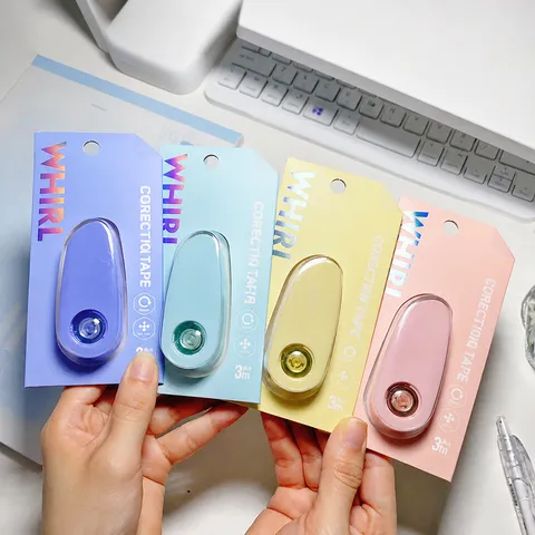 Ruban Adhésif Double Face Portable Ruban Correcteur Étudiant Papeterie Rouleau Colle Macaron Couleur Fournitures de Bureau