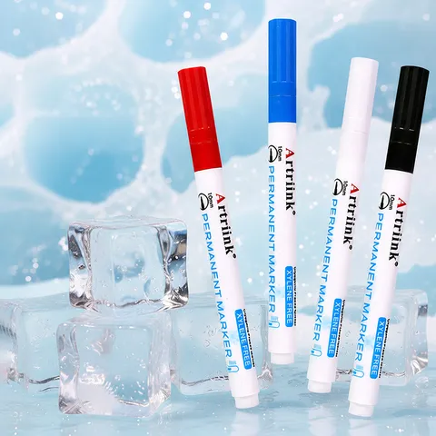 Stylo Marqueur Permanent Imperméable Séchage Rapide Congélation Stockage Froid En Plastique Pour Bureau École