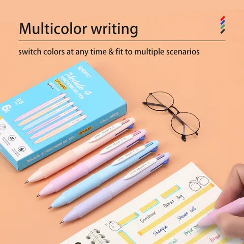Ensemble de Stylos Gel Rétractables Multicolores Séchage Rapide Pointe Fine Stylos d'Écriture Pour Étudiants École Bureau Papeterie