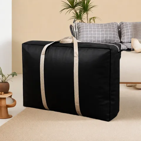 Große Kapazität Umzugstasche Wasserdicht Vliesstoff Decke Kleidung Quilt Organizer Strapazierfähige Gepäcktasche