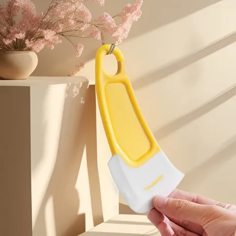 Racloir de Cuisine en Silicone Jaune Racloir Souple Spatule Flexible Pour Poêle Antiadhésive Nettoyage de Cuisinière Outil de Cuisine