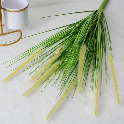 Erba della Pampas Artificiale Erba Coda di Cane Piante Finte Grande Fascio Per Soggiorno Interno Mobile TV Decorazione della Casa Composizione Floreale