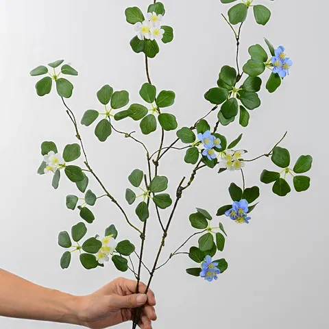 Chinese Zen Style Artificial Flower Branches Silk Rose Canna Leaves Home Dining Table Decor Fake Plant Floral Arrangement