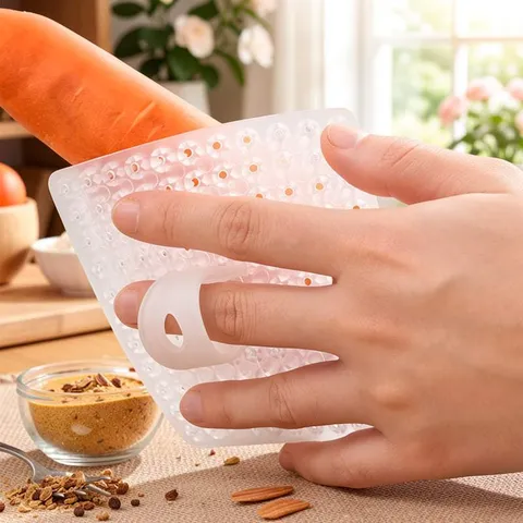Brosse de Nettoyage Multifonctionnelle en Silicone pour Fruits et Légumes Évier de Cuisine Doigtier